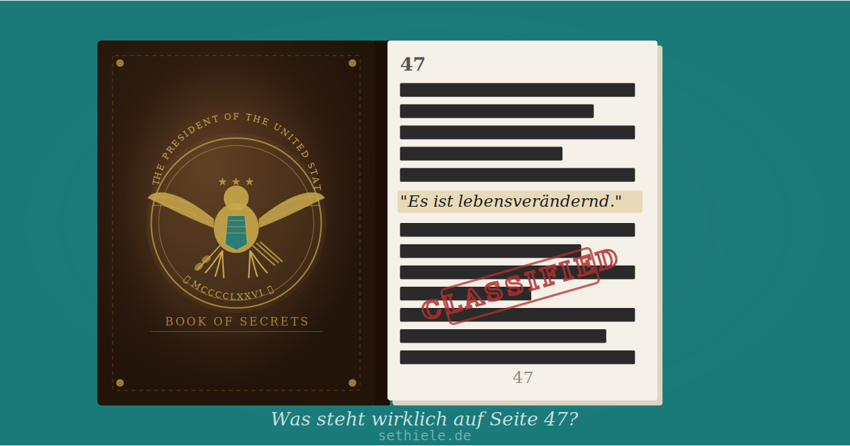 Das Vermächtnis des geheimen Buches die geheime Seite 47
