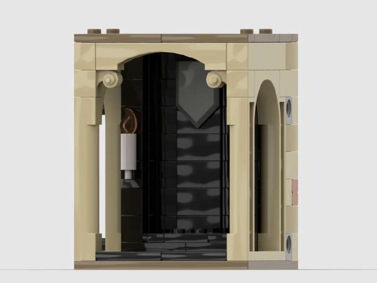 LEGO® MOC: Harry Potter Kammer für goldene Minifigur im Hogwarts Schloss