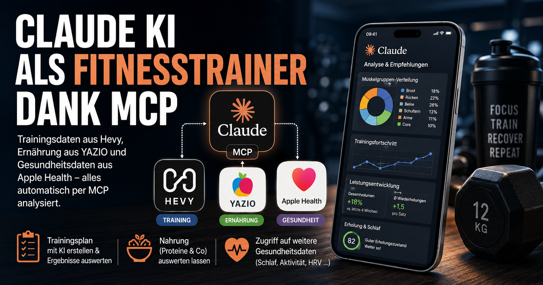 Claude KI als Fitnesstrainer dank MCP