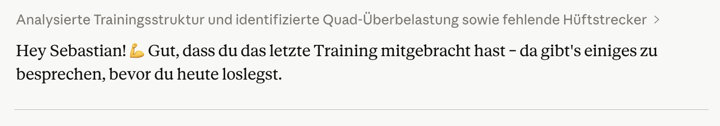Erste Analyse von Claude